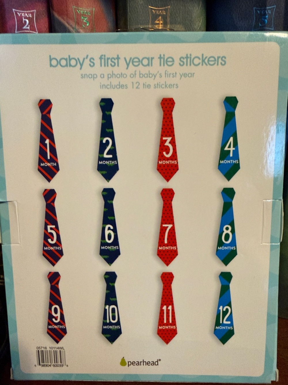 Pearhead Baby’s First Year Photo tie belly stickers 1-12 Mo, 4 patterns, EUC - Picture 5 of 10